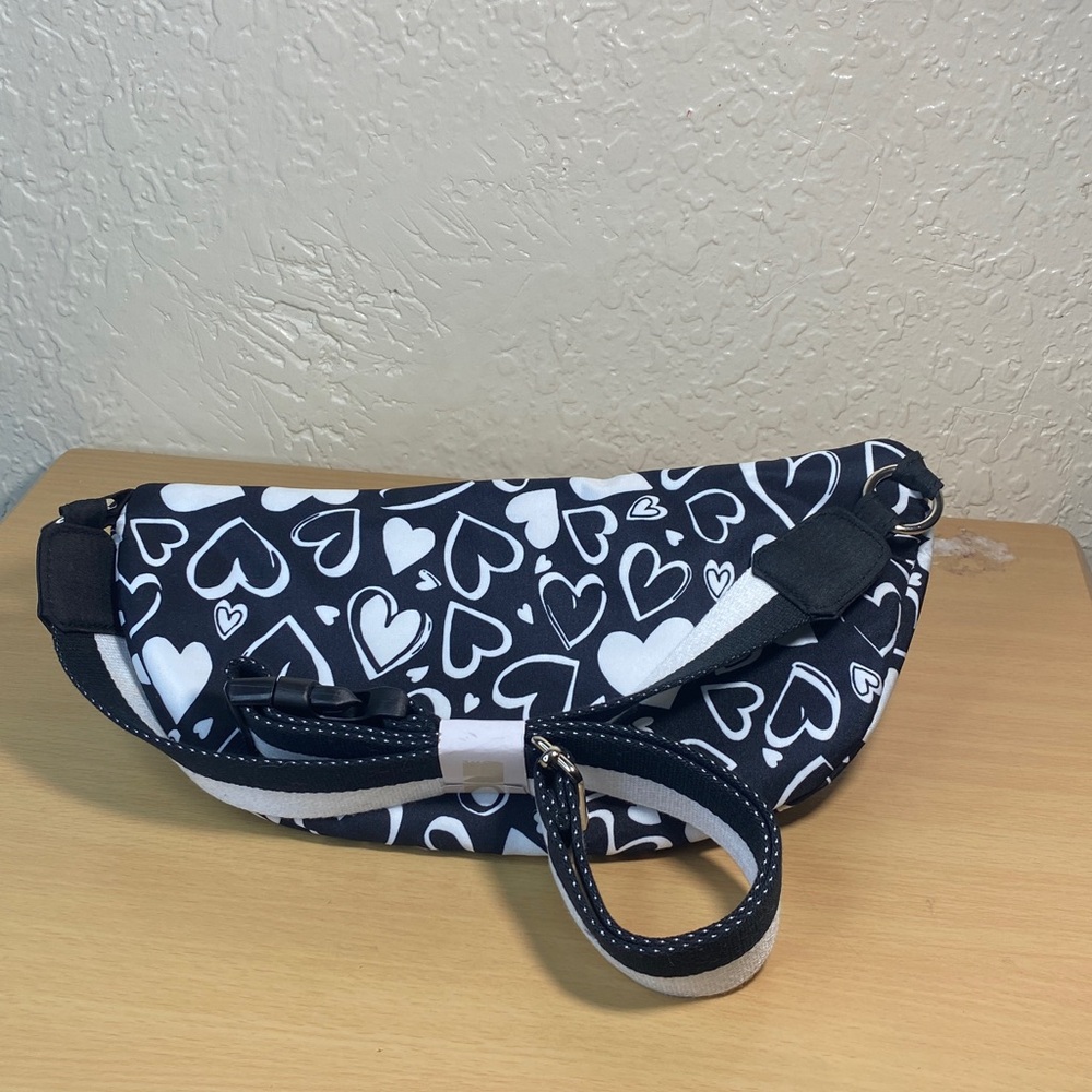Brighton Black and White Heart Pattern Bag